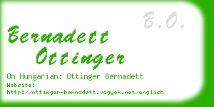 bernadett ottinger business card